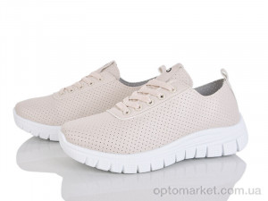 Кросівки жіночі 243-43 Бабочка-Mengfuna-AESD бежевий оптом от Optomarket