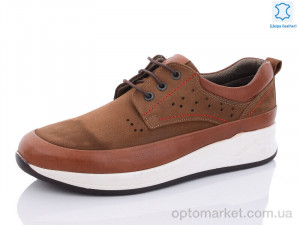Кросівки чоловічі 244 коричневий SHERLOCK SOON коричневий  оптом от Optomarket