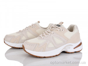 Кросівки жіночі 245-64 Бабочка-Mengfuna-AESD бежевий оптом от Optomarket