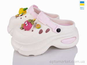 Крокси жіночі 24506-389A Luck Line бежевий оптом от Optomarket