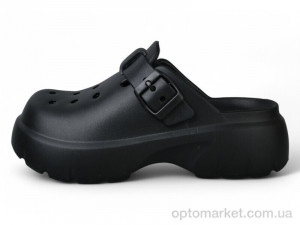 Крокси жіночі 2461-361 Luck Line чорний  оптом от Optomarket