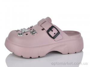 Крокси жіночі 2461-386A Luck Line рожевий  оптом от Optomarket