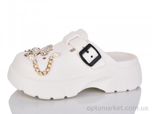 Крокси жіночі 2461-387B Luck Line бежевий  оптом от Optomarket