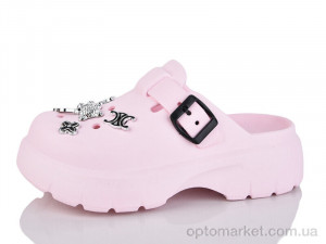 Сабо жіночі 2461-389A Luck Line рожевий  оптом от Optomarket