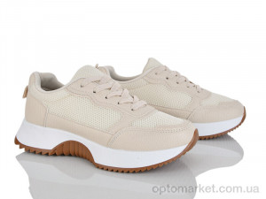 Кросівки жіночі 248-114 Бабочка-Mengfuna-AESD бежевий  оптом от Optomarket