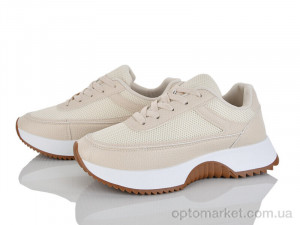 Кросівки жіночі 248-119 Бабочка-Mengfuna-AESD бежевий  оптом от Optomarket