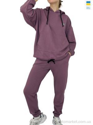 Спортивний костюм жіночі 25.613 фреза KRAM фіолетовий  оптом от Optomarket