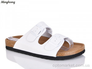 Шльопанці жіночі 2502 white Minghong білий  оптом от Optomarket
