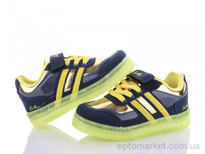 Кросівки дитячі 2508-0010 не світяться 2025 Demur синій  оптом от Optomarket