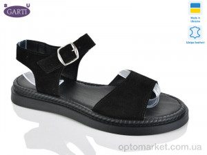 Босоніжки жіночі 2514 чорний замш Garti чорний  оптом от Optomarket