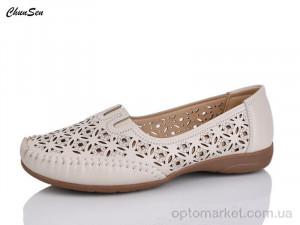 Мокасини жіночі 2552-7 Chunsen бежевий  оптом от Optomarket