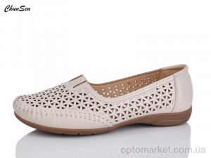 Мокасини жіночі 2556-7 Chunsen бежевий  оптом от Optomarket