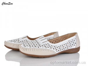 Туфлі жіночі 2559-3 Shun Sen білий  оптом от Optomarket