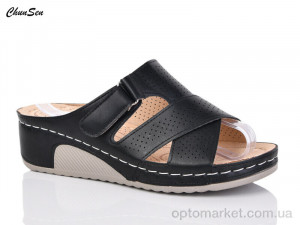 Шльопанці жіночі 2561-1 Chunsen чорний  оптом от Optomarket