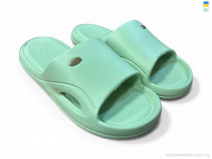 Шльопанці жіночі 258 зелений Dago зелений  оптом от Optomarket