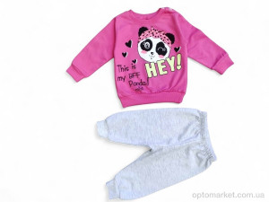 Комплекти дитячі дитячі 2596 малиновий батнік-штани Bilkon Baby рожевий  оптом от Optomarket