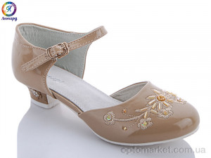 Туфлі дитячі 25Y-7 Леопард бежевий  оптом от Optomarket