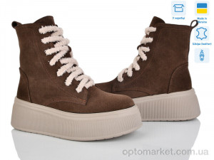 Черевики жіночі 2716K-55M Ailinda коричневий  оптом от Optomarket