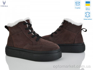 Черевики жіночі 27317-VL192 шок.з. Viscala коричневий оптом от Optomarket
