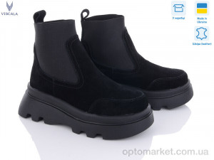 Черевики жіночі 27927 ч. VL S чорний демі Viscala чорний  оптом от Optomarket