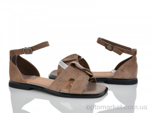 Босоніжки жіночі 2817-35 LianZuXiang коричневий  оптом от Optomarket