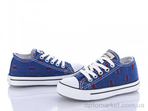 Кеды детские 2848-1LK Malibu синий  оптом от Optomarket