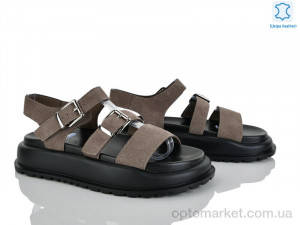 Босоніжки жіночі 2862-39 Бабочка-Mengfuna-AESD бежевий  оптом от Optomarket