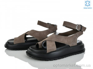 Босоніжки жіночі 2862-42 Бабочка-Mengfuna-AESD бежевий  оптом от Optomarket