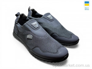 Сліпони чоловічі 2901 сірий Dago сірий оптом от Optomarket