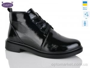 Черевики жіночі 291 чорний лак Garti чорний  оптом от Optomarket