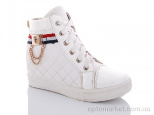 Снікерси жіночі 2976-3 Lion білий оптом от Optomarket