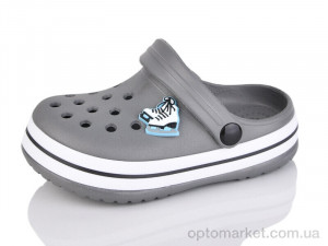 Крокси дитячі 3002-243A Luck Line сірий  оптом от Optomarket