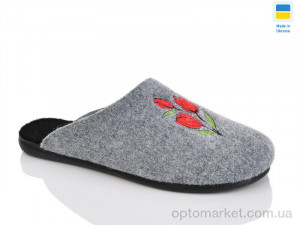 Капці жіночі 301-2 Klerotex сірий  оптом от Optomarket