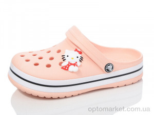 Крокси дитячі 3012-307 Смайлик рожевий оптом от Optomarket