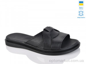 Шльопанці жіночі 302-1 чорний перф. Sali чорний  оптом от Optomarket