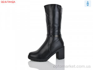 Чоботи жіночі 302 QQ&Панда чорний  оптом от Optomarket