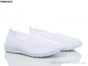 Сліпони жіночі 3026-50 Princess білий  оптом от Optomarket