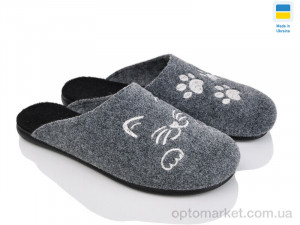Капці жіночі 305-3 Klerotex сірий оптом от Optomarket