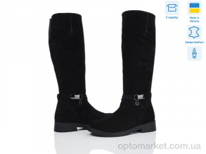 Чоботи жіночі 305 чорний з. Mona Lisa чорний  оптом от Optomarket