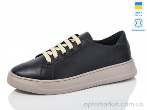 Кросівки жіночі 308-1B Mermaid чорний  оптом от Optomarket