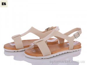 Босоніжки жіночі 309-1 BIG бежевий  оптом от Optomarket