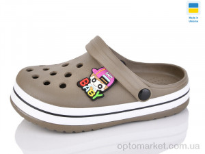 Крокси дитячі 3102-305A Luck Line хакі  оптом от Optomarket