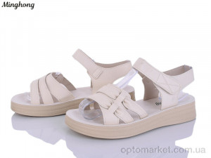 Босоніжки жіночі 312-3 Minghong бежевий  оптом от Optomarket