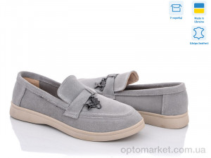 Туфлі жіночі 316 серый под заказ G-Aira сірий  оптом от Optomarket