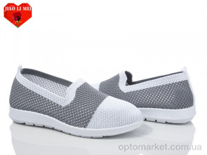 Сліпони жіночі 319-2 Jiao Li Mei сірий  оптом от Optomarket