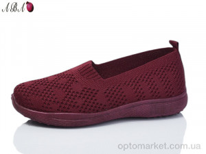 Сліпони жіночі 321-3 Jiao Li Mei бордовий  оптом от Optomarket