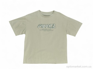 Футболка дитячі 3214 green Baron зелений  оптом от Optomarket