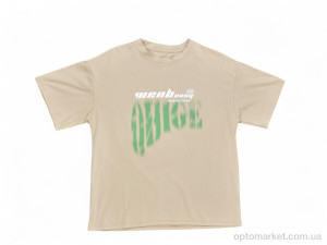 Футболка дитячі 3220 beige Hello YG бежевий  оптом от Optomarket