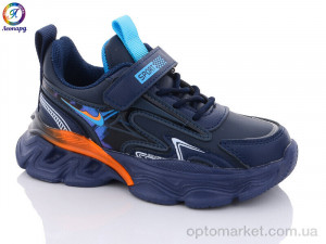 Кросівки дитячі 3245-B2 Леопард синій  оптом от Optomarket