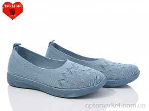 Сліпони жіночі 327-6 Jiao Li Mei синій  оптом от Optomarket